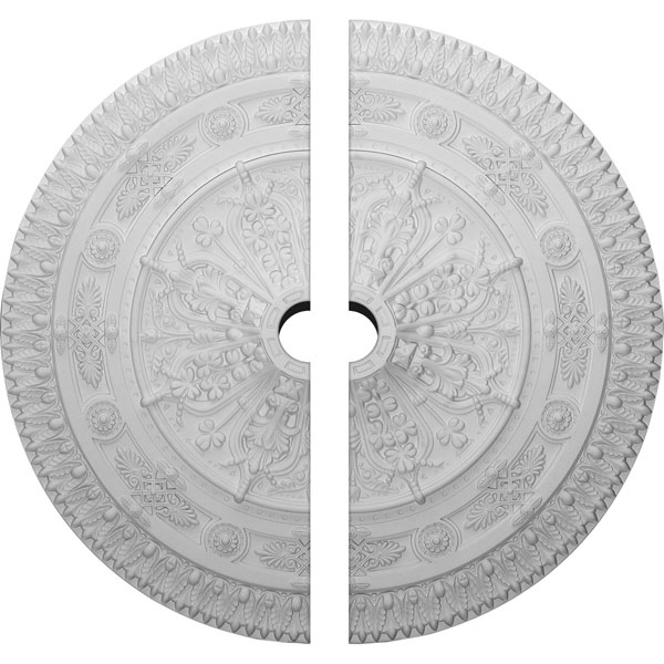 37 1/2"OD x 5"ID x 3 3/8"P Naple Ceiling Medallion, Two Piece (Fits Canopies up to 3 1/2")