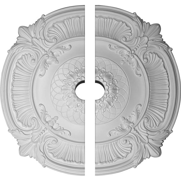39 1/2"OD x 3 3/4"ID x 2 1/2"P Attica Ceiling Medallion, Two Piece (Fits Canopies up to 3 3/4")