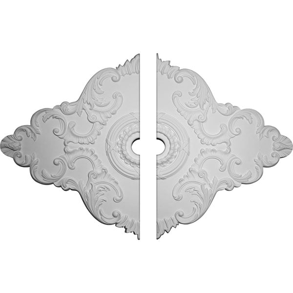 67 1/8"W x 48 5/8"H x 6"ID x 1 7/8"P Piedmont Ceiling Medallion, Two Piece (Fits Canopies up to 6 1/2")