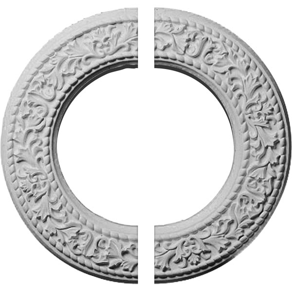 13 3/8"OD x 7 1/2"ID x 3/4"P Blackthorn Ceiling Medallion, Two Piece (Fits Canopies up to 7 1/2")