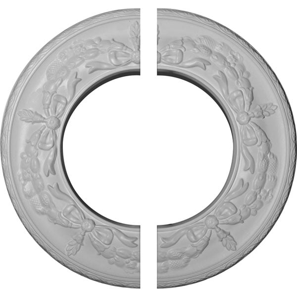 13 1/4"OD x 7 1/8"ID x 7/8"P Salem Ceiling Medallion, Two Piece (Fits Canopies up to 7 1/8")
