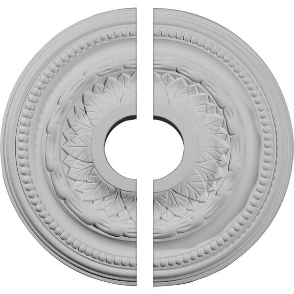 15 3/4"OD x 3 1/4"ID x 1"P Galway Ceiling Medallion, Two Piece (Fits Canopies up to 3 1/4")