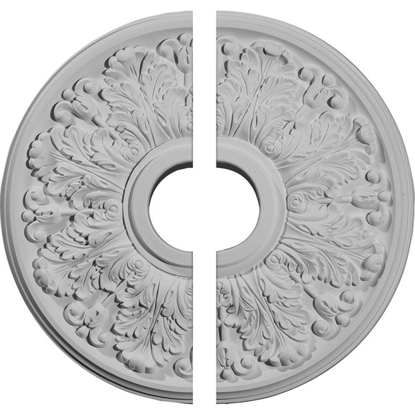 16 1/2"OD x 3 5/8"ID x 1 1/8"P Apollo Ceiling Medallion, Two Piece (Fits Canopies up to 5 5/8")