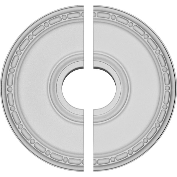 16 1/2"OD x 3 7/8"ID x 1 1/2"P Medea Ceiling Medallion, Two Piece (Fits Canopies up to 5 3/8")
