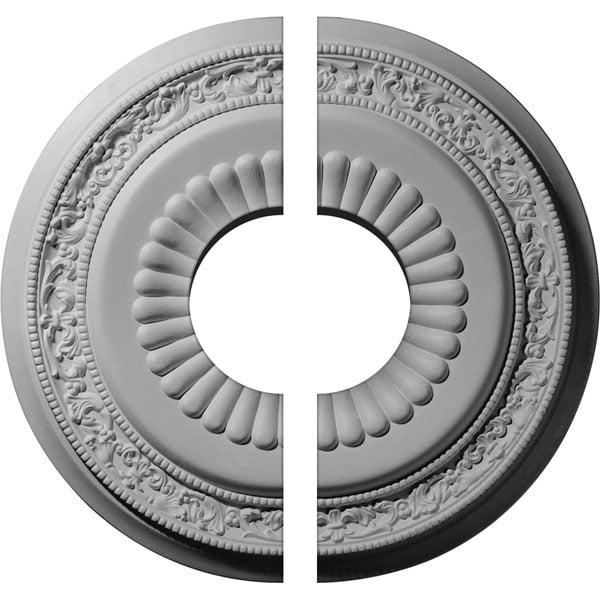 20 5/8"OD x 6 1/4"ID x 1 3/8"P Lauren Ceiling Medallion, Two Piece (Fits Canopies up to 6 1/4")
