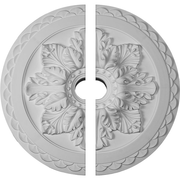 23 5/8"OD x 3"ID x 2"P Bordeaux Deluxe Ceiling Medallion, Two Piece (Fits Canopies up to 4")
