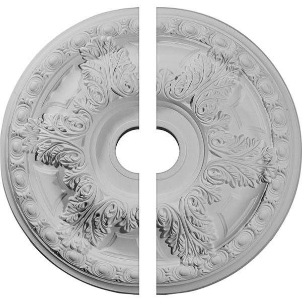 23 3/8"OD x 3 5/8"ID x 2 1/2"P Granada Ceiling Medallion, Two Piece (Fits Canopies up to 7 1/8")
