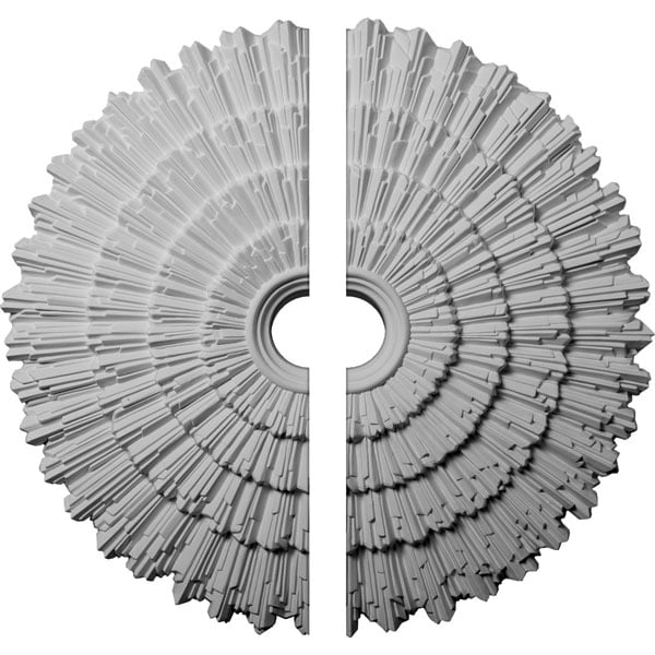 24 3/4"OD x 3 1/4"ID x 1 7/8"P Eryn Ceiling Medallion, Two Piece (Fits Canopies up to 4")