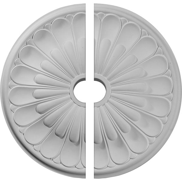 26 3/4"OD x 3 5/8"ID x 1 3/8"P Elsinore Ceiling Medallion, Two Piece (Fits Canopies up to 3 5/8")