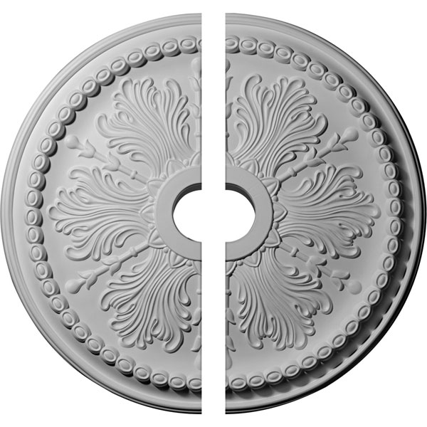 27 1/2"OD x 4"ID x 1 1/2"P Winsor Ceiling Medallion, Two Piece (Fits Canopies up to 4")