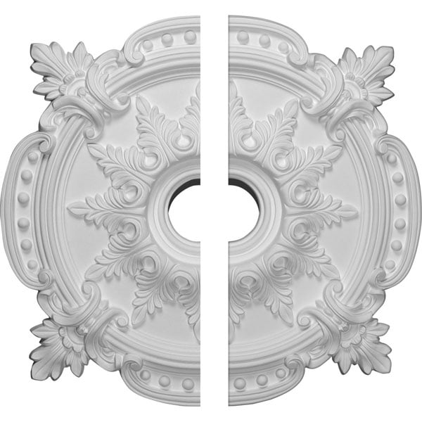 28 3/8"OD x 3 3/4"ID x 1 5/8"P Benson Classic Ceiling Medallion, Two Piece (Fits Canopies up to 6 1/2")