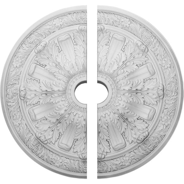 30"OD x 3 7/8"ID x 3 1/4"P Flagstone Ceiling Medallion, Two Piece (Fits Canopies up to 3 7/8")