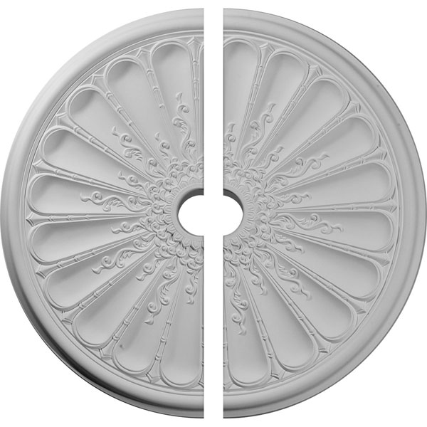 31 1/2"OD x 3 5/8"ID x 1 1/2"P Kirke Ceiling Medallion, Two Piece (Fits Canopies up to 3 5/8")