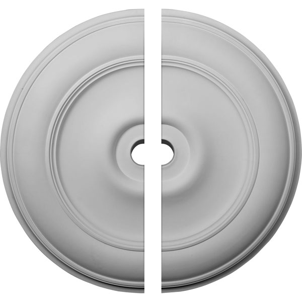 44 1/2"OD x 4"ID x 4 "P Classic Ceiling Medallion, Two Piece (Fits Canopies up to 8 1/4")