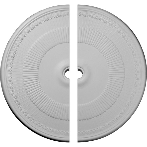 51 1/8"OD x 3 5/8"ID x 1 1/2"P Nevio Ceiling Medallion, Two Piece (Fits Canopies up to 4 3/4")