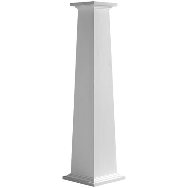 Craftsman Classic Square Tapered Smooth Column w/ Standard Capital & Base