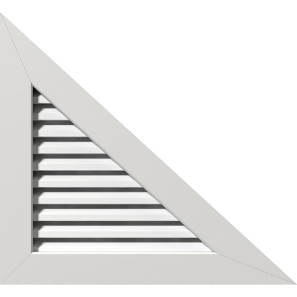 Right Triangle PVC Gable Vent - Right Side