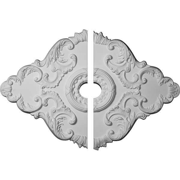 37"W x 26"H x 1 3/8"P Piedmont Ceiling Medallion, Two Piece (For Canopies up to 3 1/2")