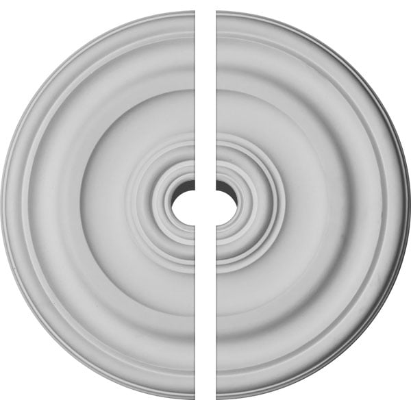 11 7/8"OD x 1 1/4"P Kepler Traditional Ceiling Medallion, Two Piece (For Canopies up to 1 1/2")