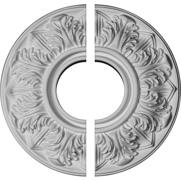 13"OD x 1 3/8"P Whitman Ceiling Medallion, Two Piece (For Canopies up to 5 1/2")