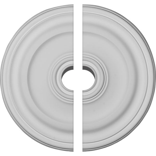 15 7/8"OD x 1 1/2"P Kepler Traditional Ceiling Medallion, Two Piece (For Canopies up to 2 1/2")
