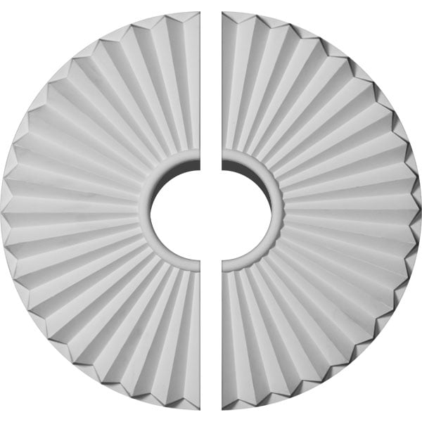 19 3/4"OD x 1 3/8"P Shakuras Ceiling Medallion, Two Piece (For Canopies up to 5 1/2")