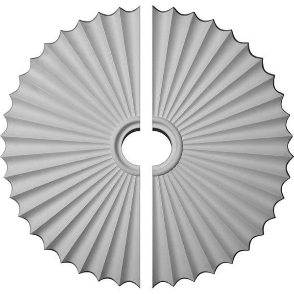 33 7/8"OD x 2"P Shakuras Ceiling Medallion, Two Piece (For Canopies up to 6")
