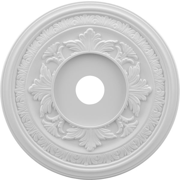 22"OD x 3 1/2"ID x 1"P Baltimore Thermoformed PVC Ceiling Medallion (Fits Canopies up to 7 3/4")