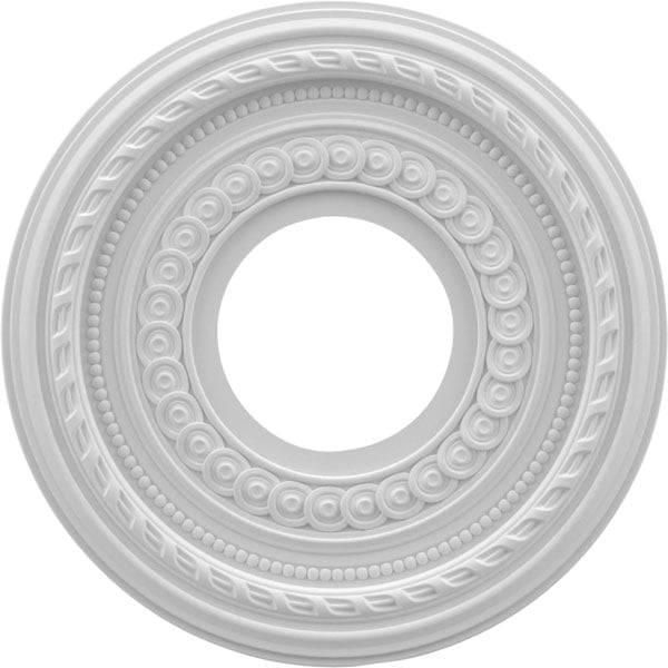 10"OD x 3 1/2"ID x 3/4"P Cole Thermoformed PVC Ceiling Medallion (Fits Canopies up to 4 1/4")