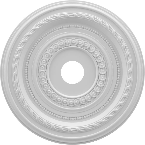 22"OD x 3 1/2"ID x 1"P Cole Thermoformed PVC Ceiling Medallion (Fits Canopies up to 6")