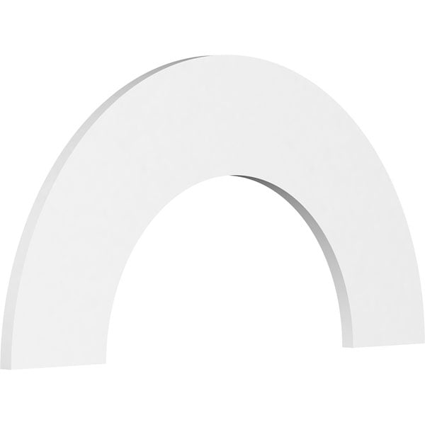 Mckenna Half Round Arch - Flat Trim, Architectural Grade PVC