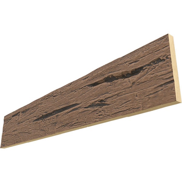 1-Sided Hand Hewn Endurathane Faux Wood Beam Plank