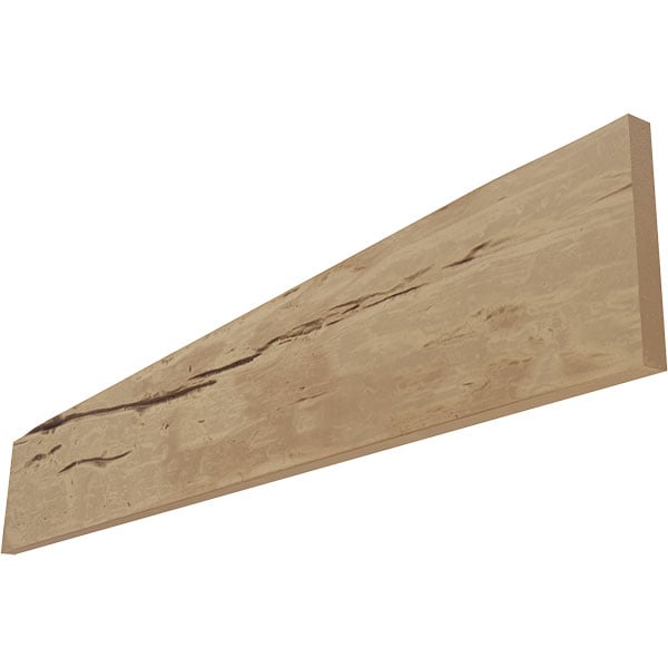 4"W x 6'L x 1"Thickness 1-Sided Riverwood Endurathane Faux Wood Beam Plank, Natural Pine