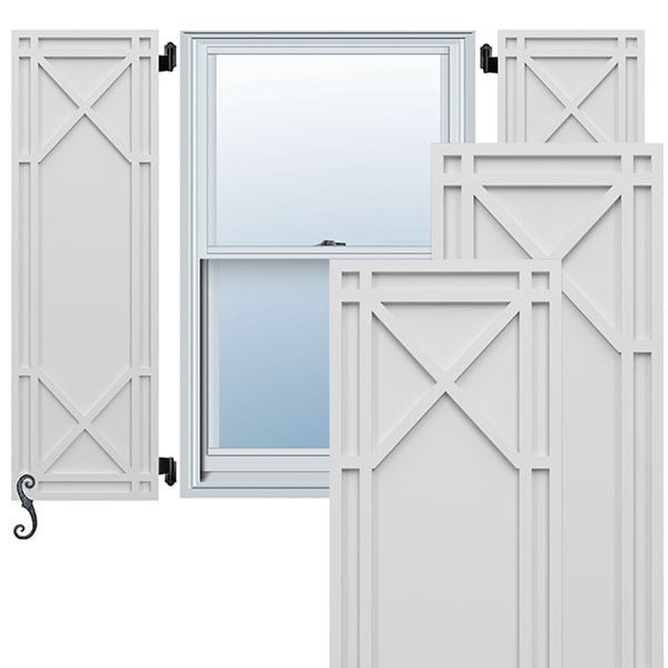 EnduraCore Composite, Bungalow Shutters (Per Pair - Hardware Not Included)