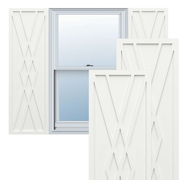True Fit PVC Florence Style Shutters (Per Pair)