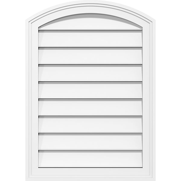 Gable Vents Wood Pvc Or Urethane, Round Top Gable Vent Wood