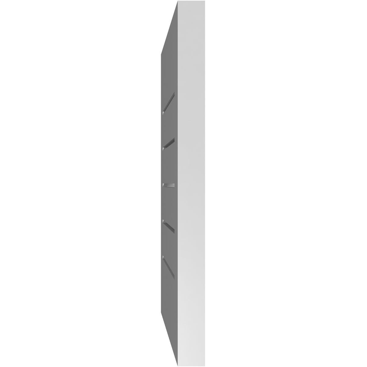 PVC Gable Vents 16x26 Inch PVC Gable Vent - Surface Mount Functional ...
