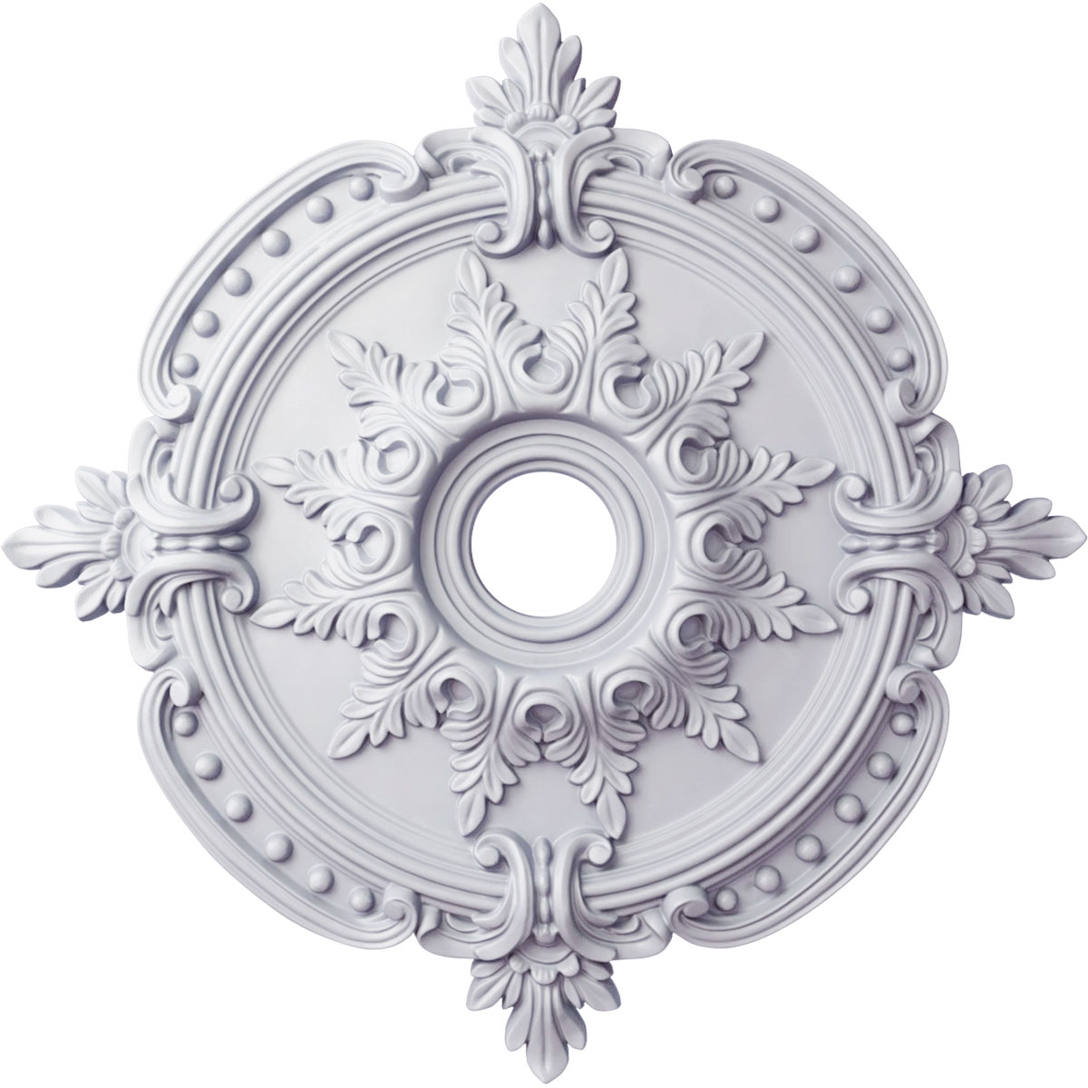 thumbnail image 2 of Ekena Millwork Ceiling Medallion 28 3/8 Inch - Benson Classic Design For Light Fixtures 2 of 6