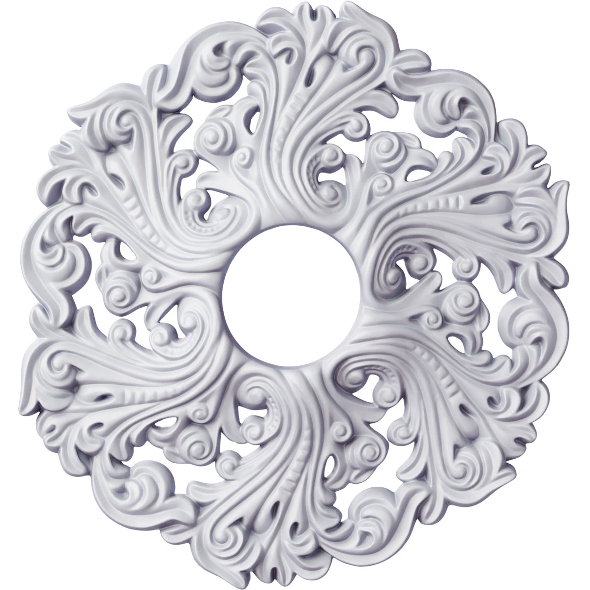 Ekena Illwork 10 5/8"OD X 5 3/4"ID X 1/2"P Clareont Ceiling Edallion - View #7