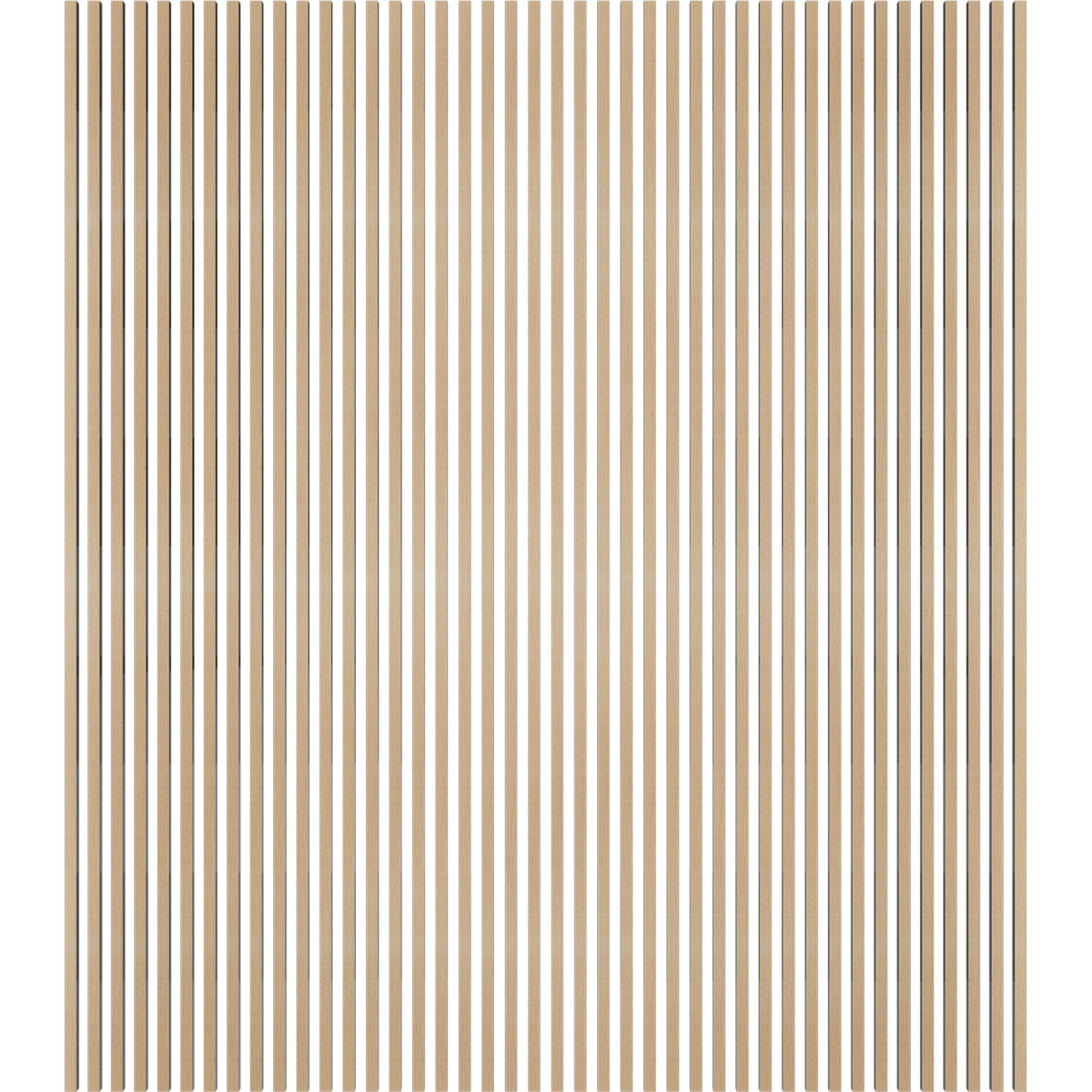 Designer Series Adjustable Wood Slat Wall Panel Kit w/ 1