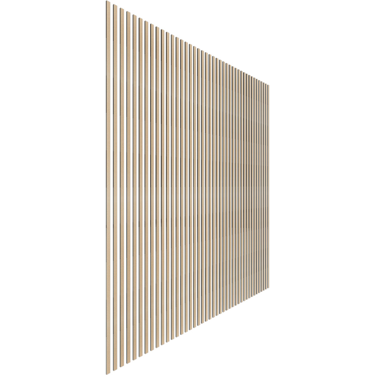 Designer Series Adjustable Wood Slat Wall Panel Kit w/ 1