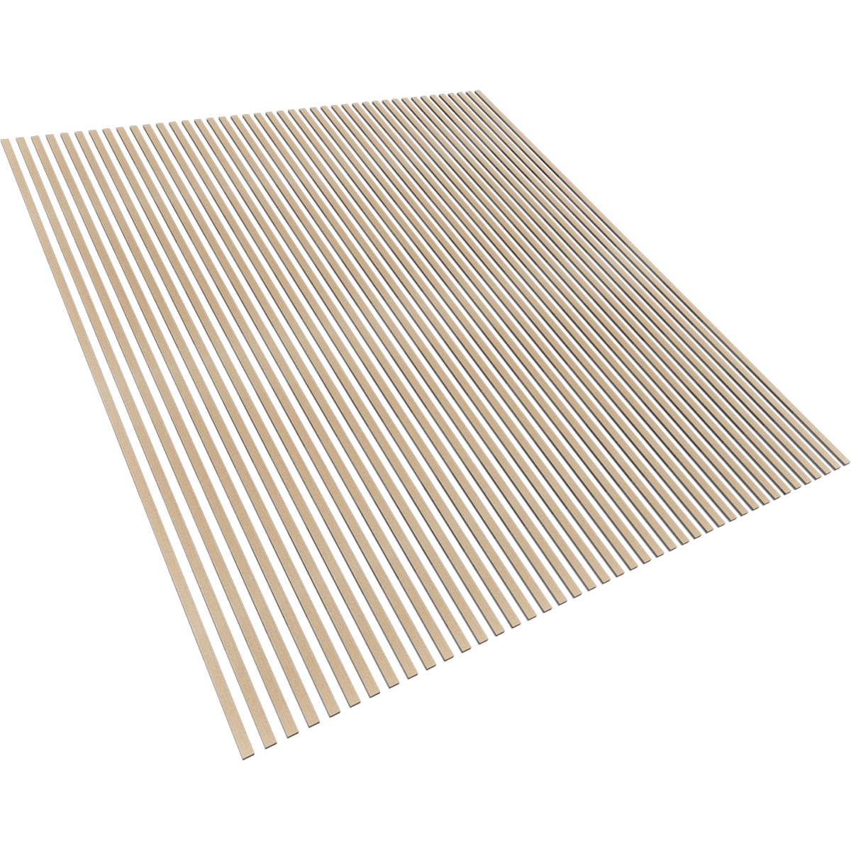 Designer Series Adjustable Wood Slat Wall Panel Kit w/ 1