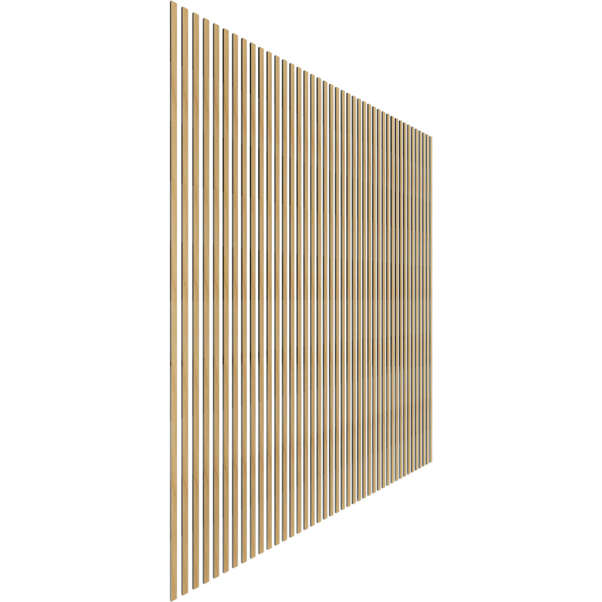 Designer Series Adjustable Wood Slat Wall Panel Kit w/ 1