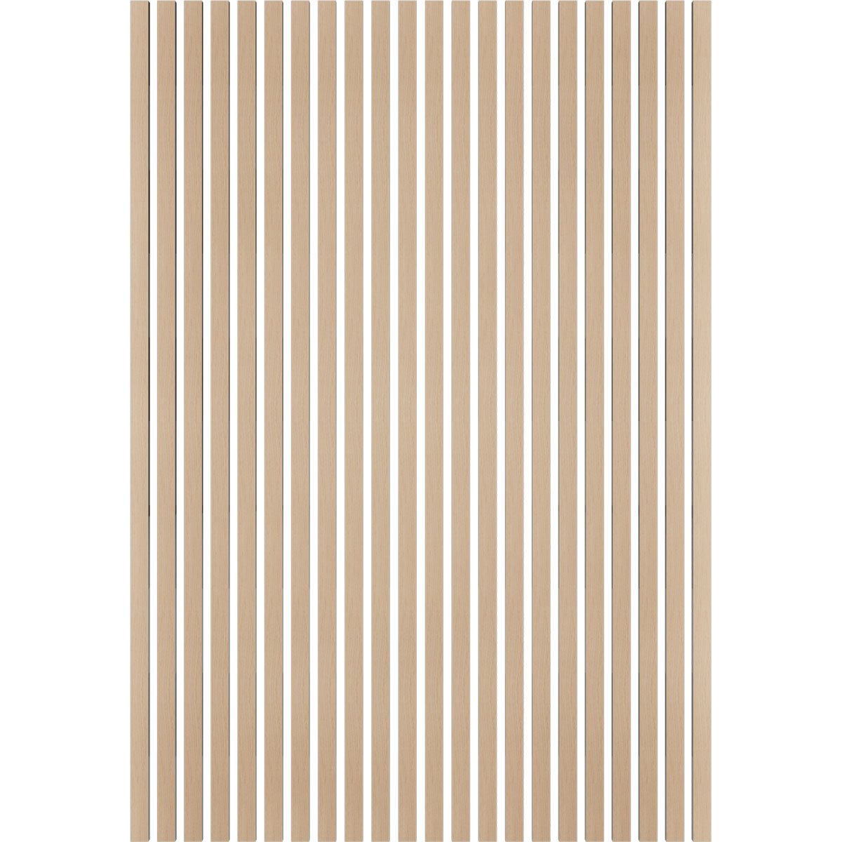 Designer Series Adjustable Wood Slat Wall Panel Kit w/ 2