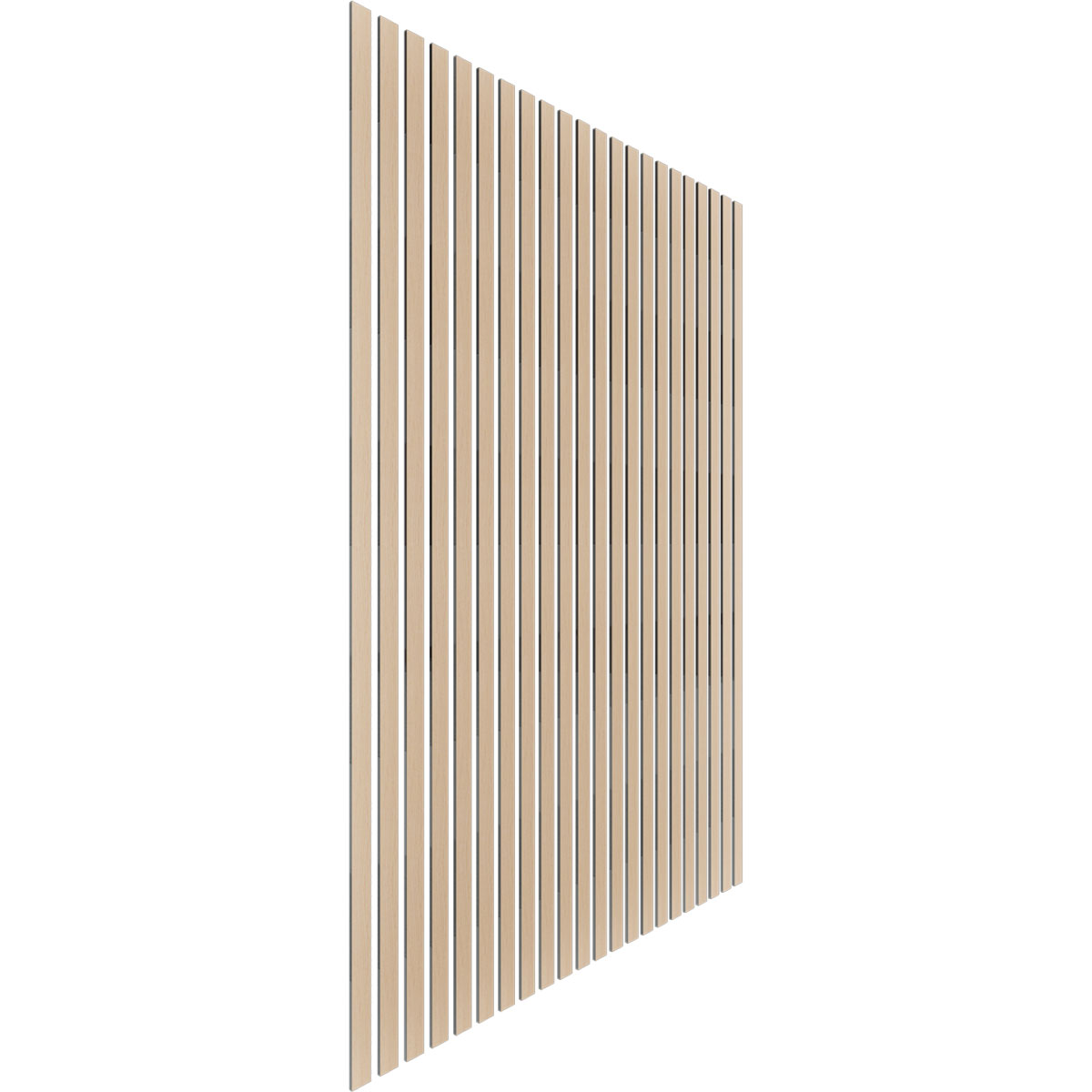 Designer Series Adjustable Wood Slat Wall Panel Kit w/ 2