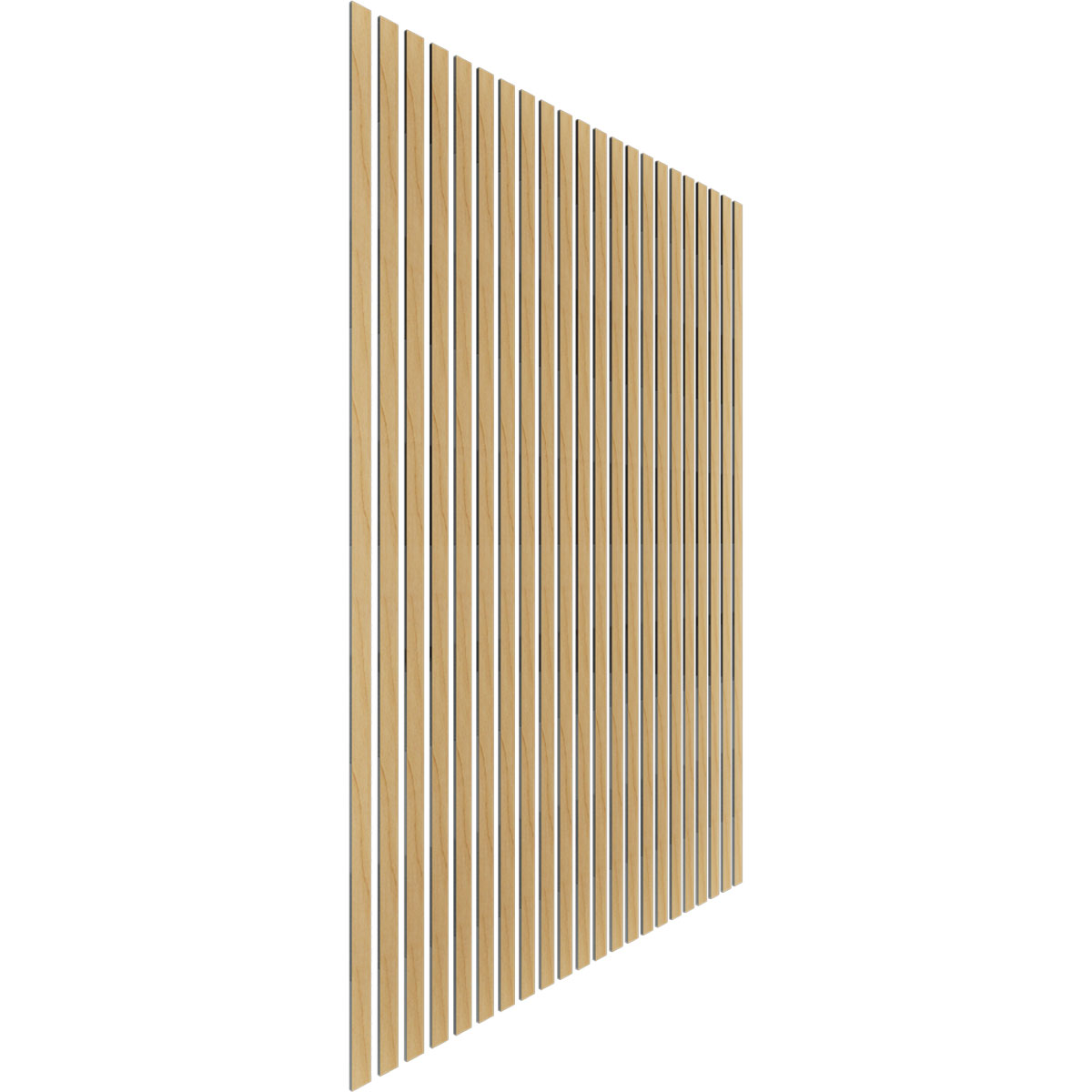 Designer Series Adjustable Wood Slat Wall Panel Kit w/ 2