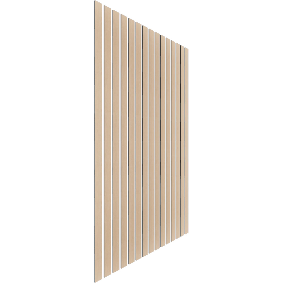 Designer Series Adjustable Wood Slat Wall Panel Kit w/ 3