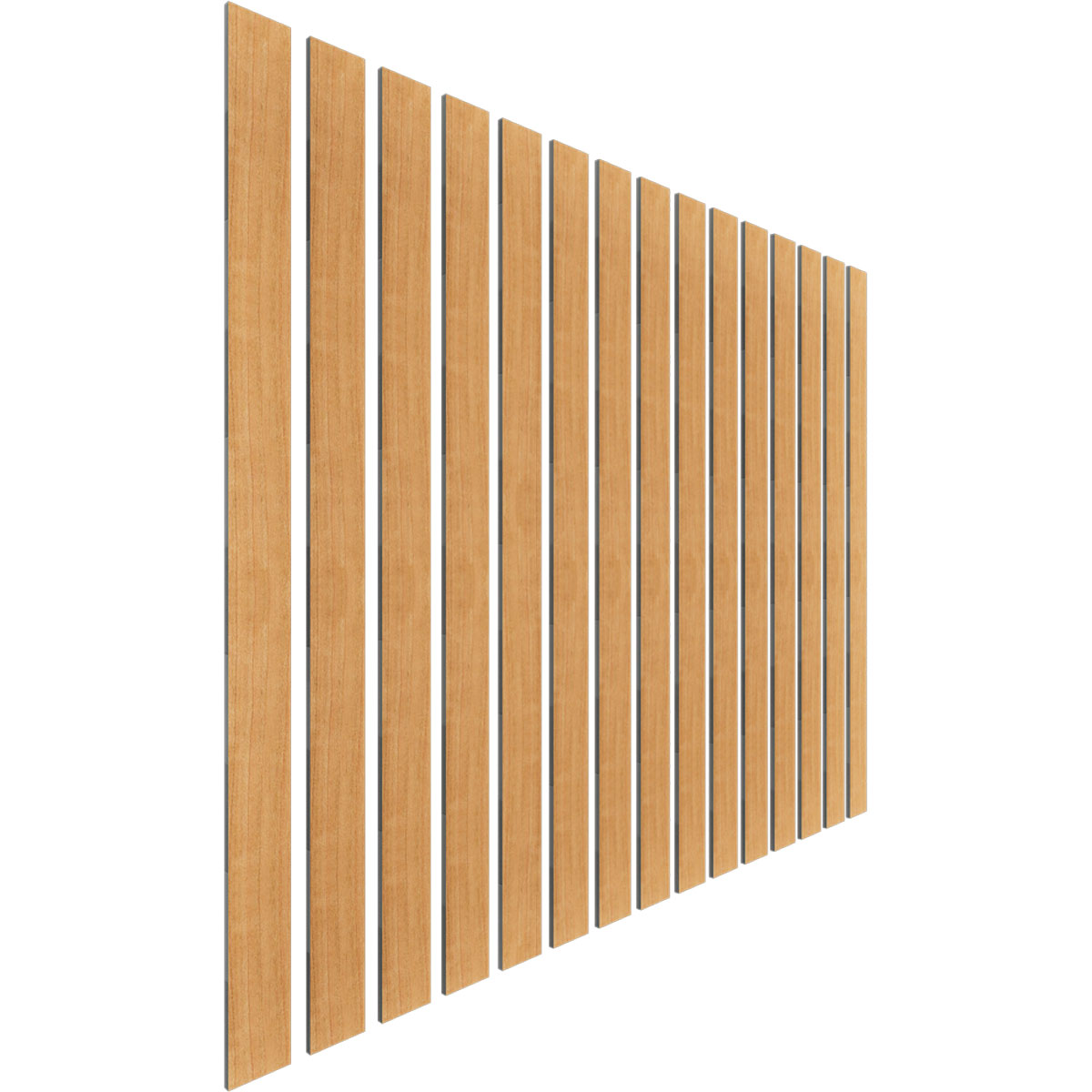 Designer Series Adjustable Wood Slat Wall Panel Kit w/ 3