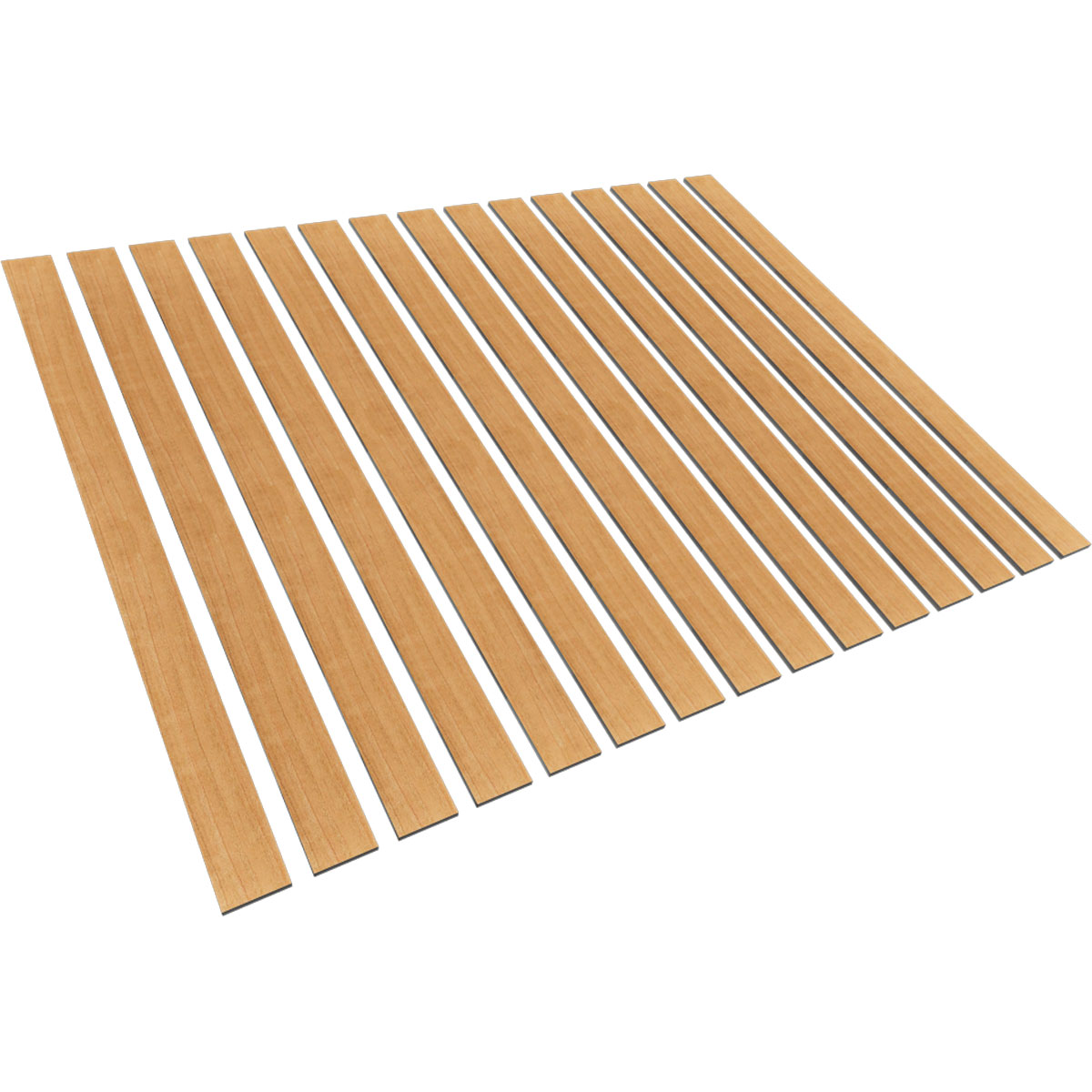 Designer Series Adjustable Wood Slat Wall Panel Kit w/ 3