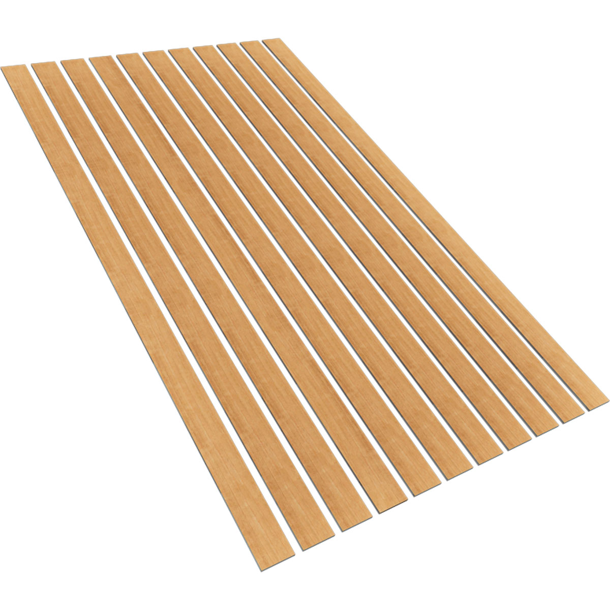 Designer Series Adjustable Wood Slat Wall Panel Kit w/ 4